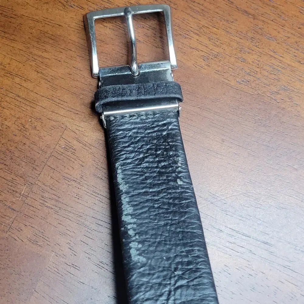 VTG Jacob Genuine Elephant Leather Belt w/ Buckle Made in Thailand Exotic✨️44/46